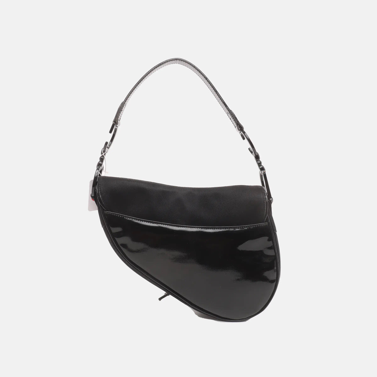 Dior Saddle So Black Fabric and Patent Leather Shoulder Bag Rovelle Bags