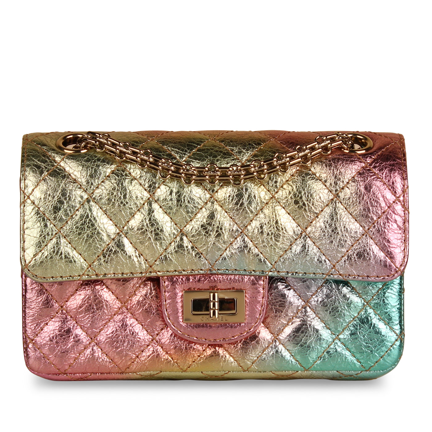 Chanel Classic Flap Calfskin Gold Shoulder Bag Style 2 Rovelle Bags