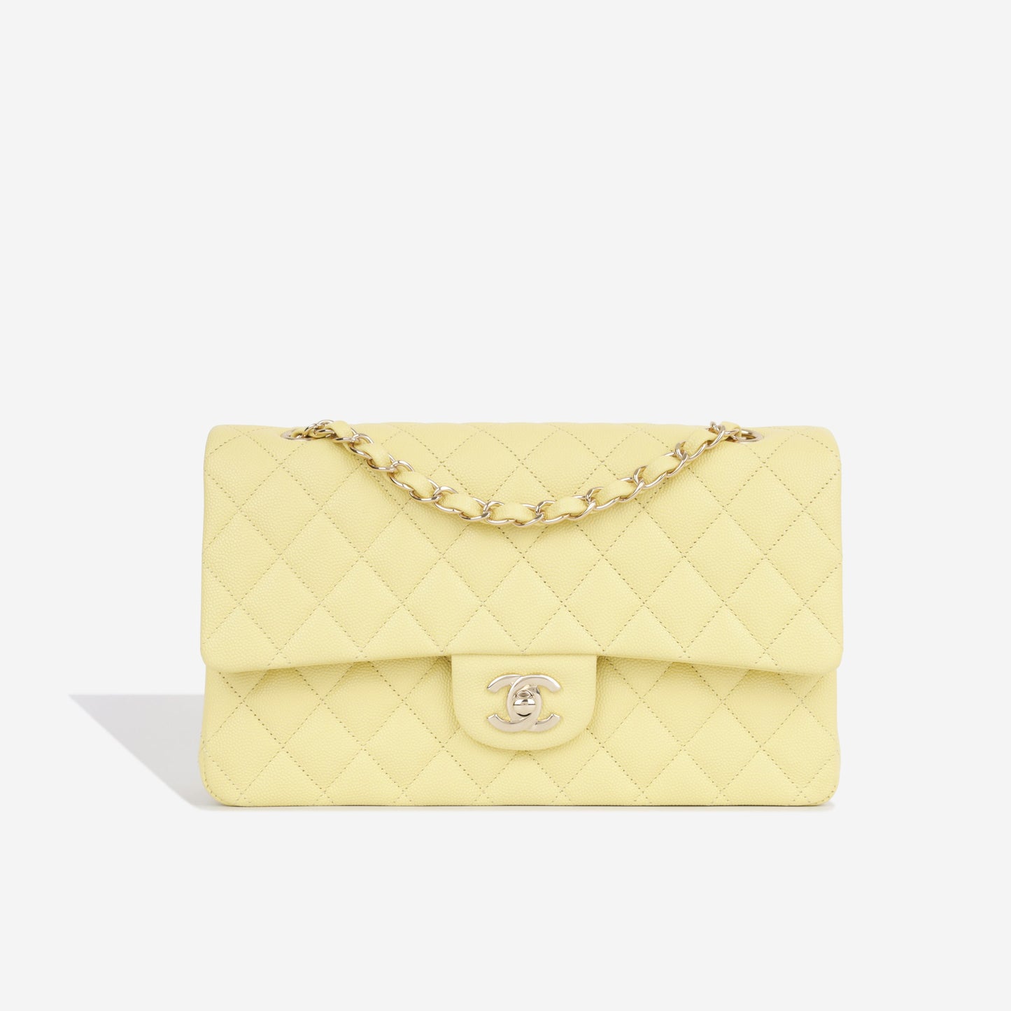 Chanel Classic Flap Caviar Silver Shoulder Bag Style 13 Rovelle Bags