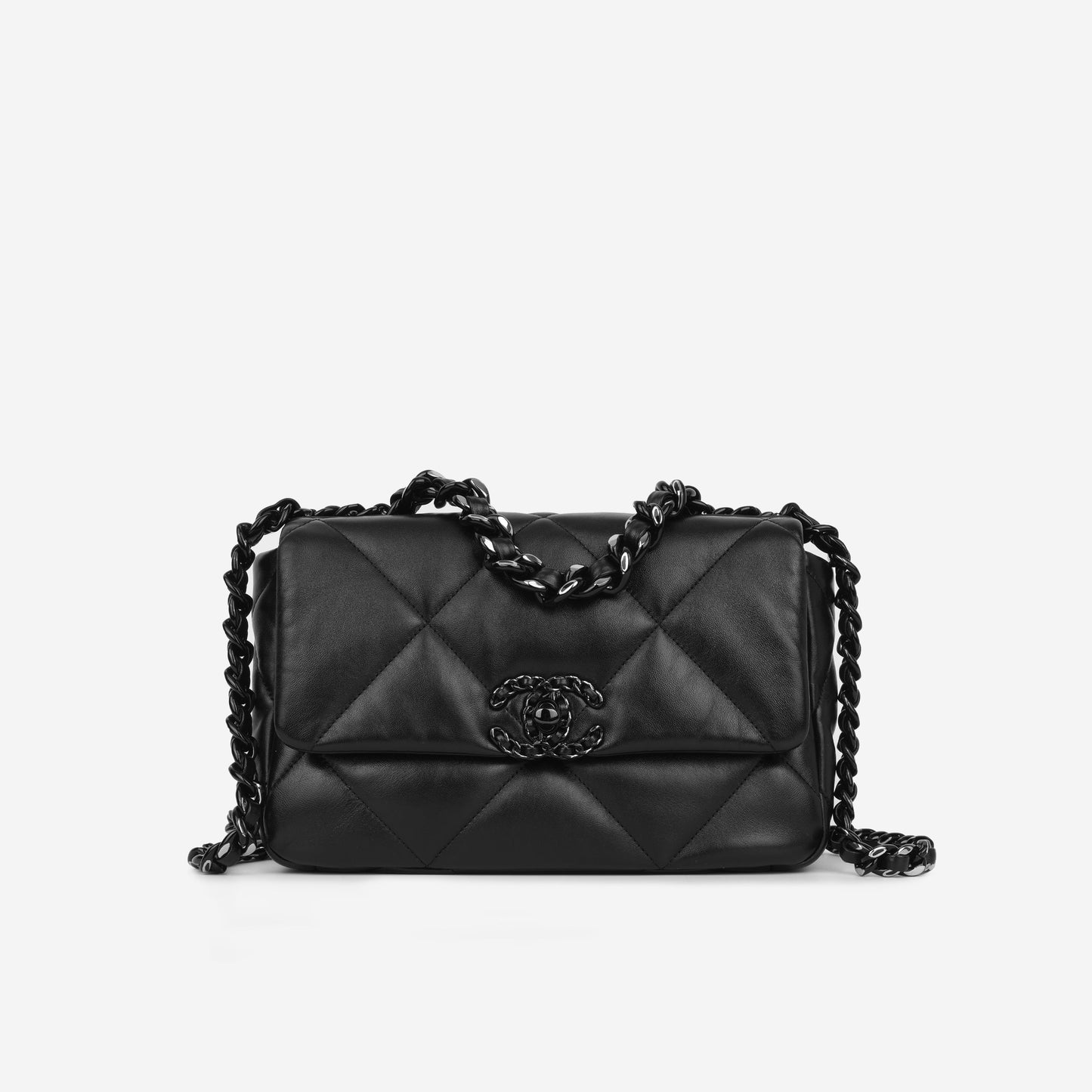 Chanel Chanel 19 Lambskin Black Shoulder Bag Style 10 Rovelle Bags