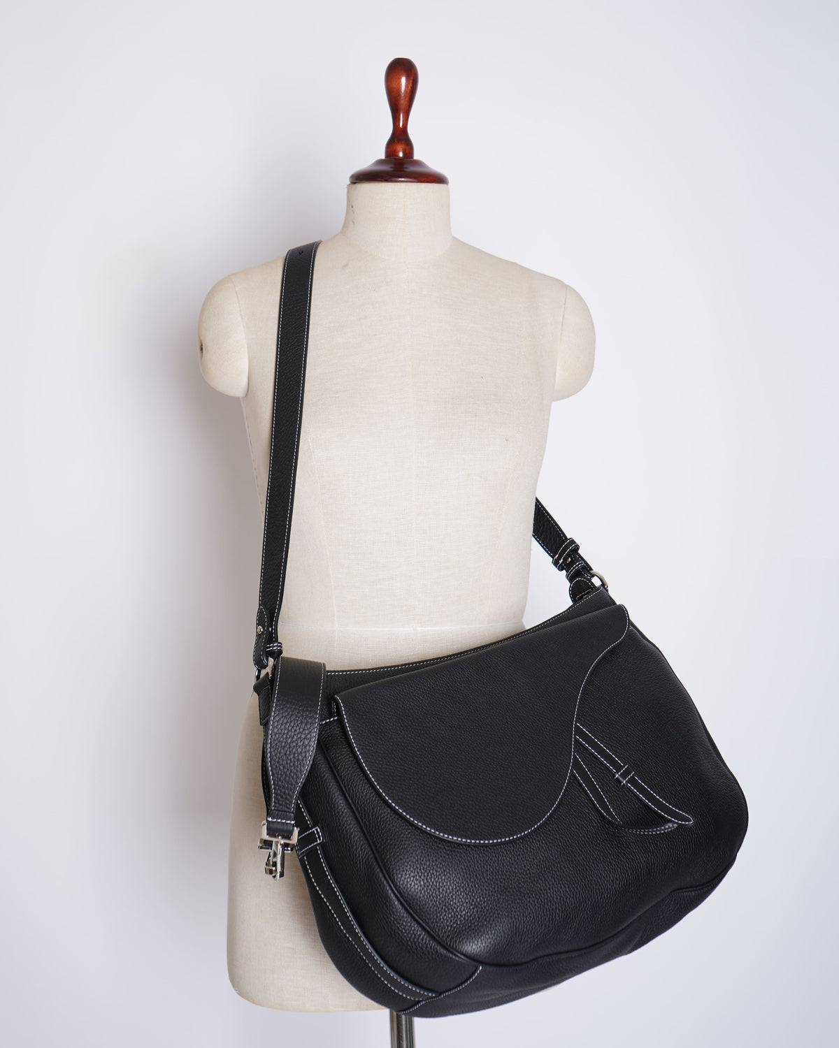 New Christian Dior Soft Leather Saddle Bag Rovelle Bags
