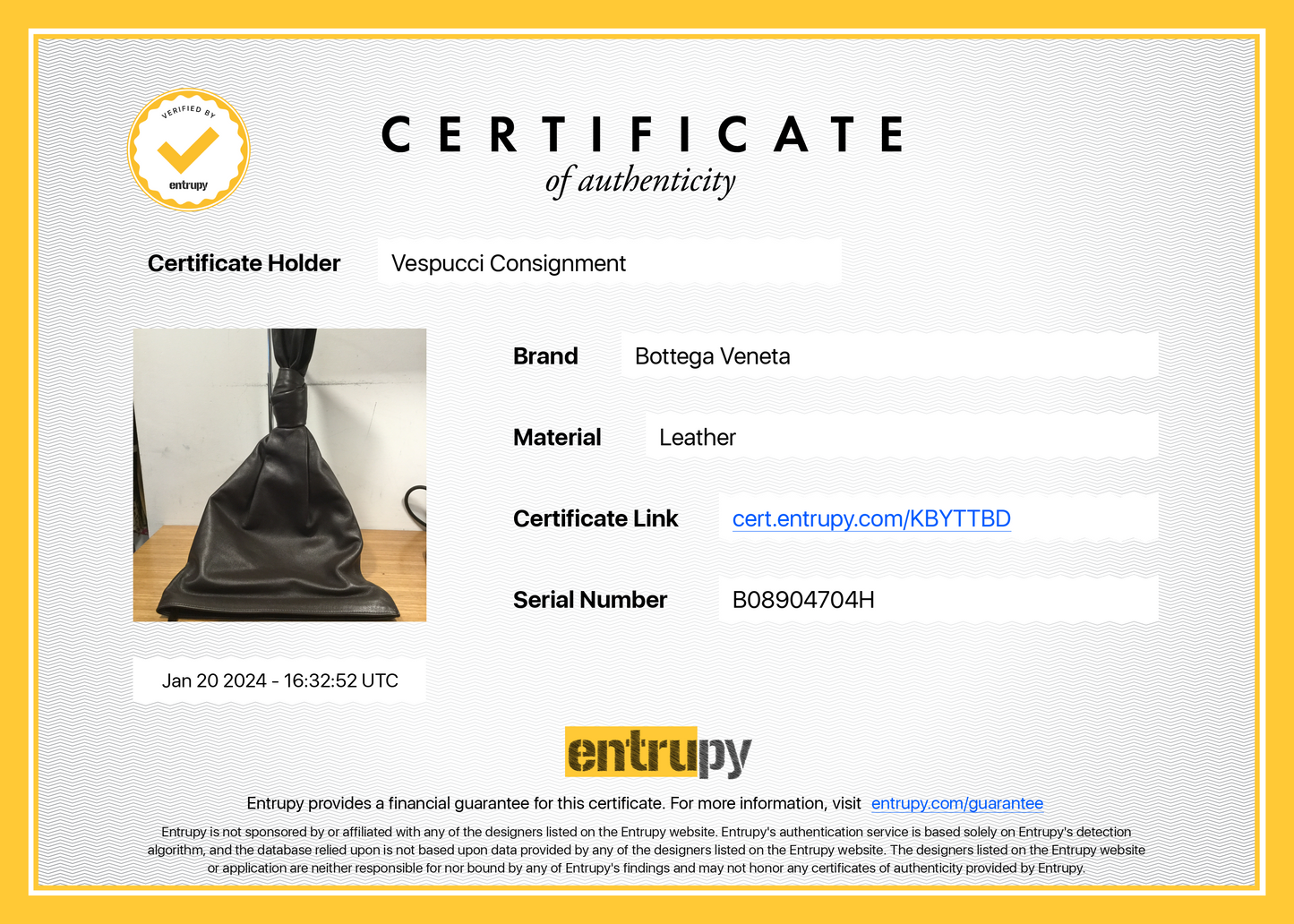 Bottega Veneta Brown Nappa Leather BV Twist Bag