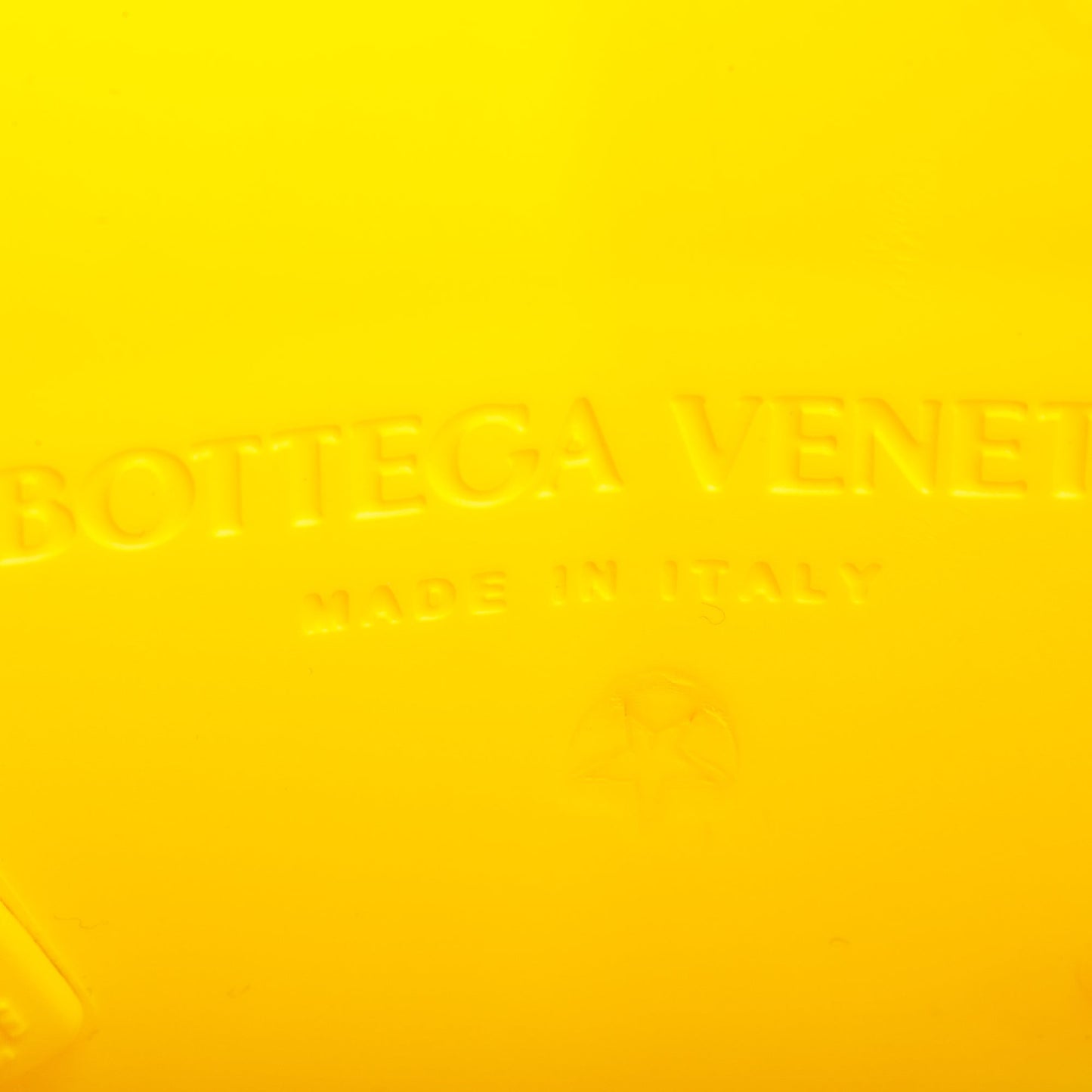 Bottega Veneta Yellow Rubber Mini Arco Tote