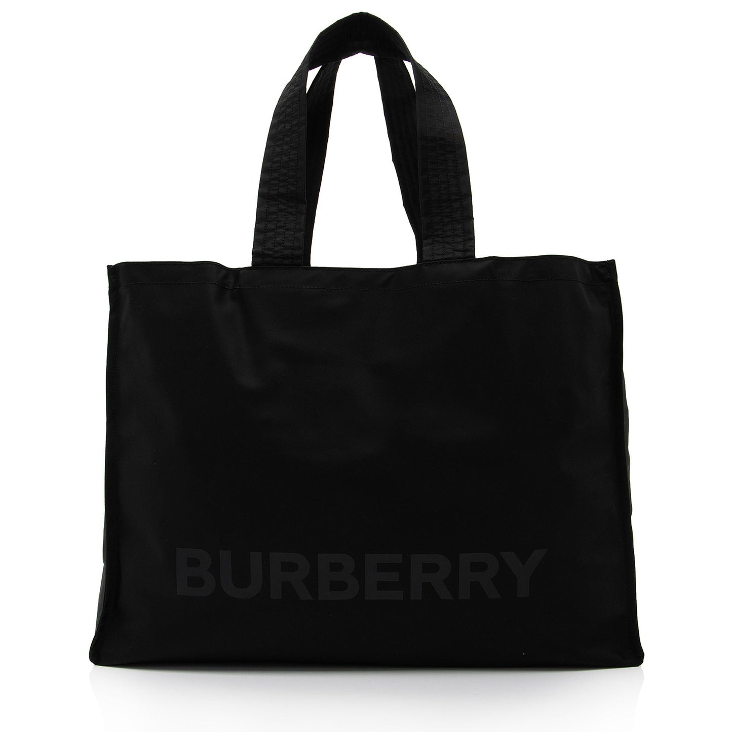 Burberry Econyl Trench Leather Black Tote Bag