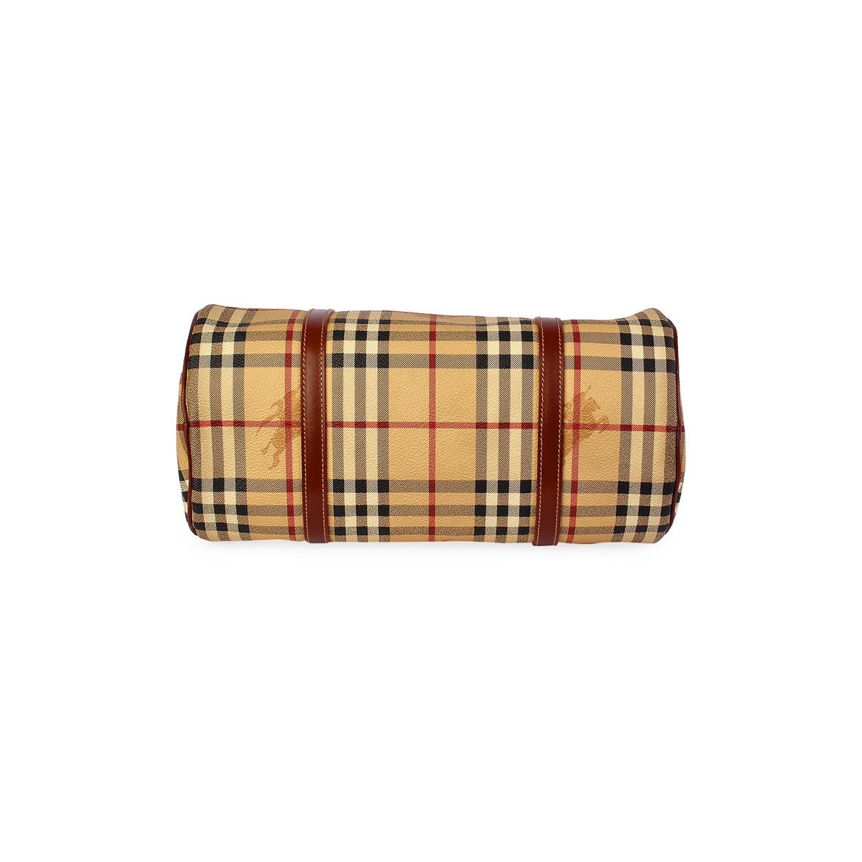 Burberry HAYMARKET PAPILLON Check Beige Shoulder Bag