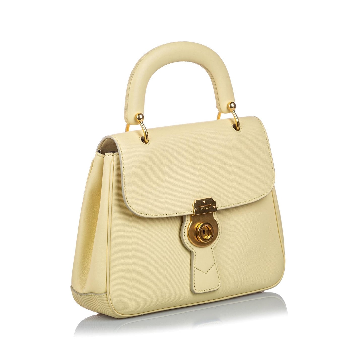 Burberry Large Leather Red Satchel Bag