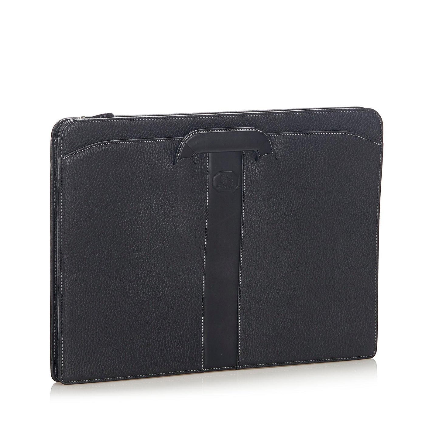 Burberry Business Leather Black Handbag