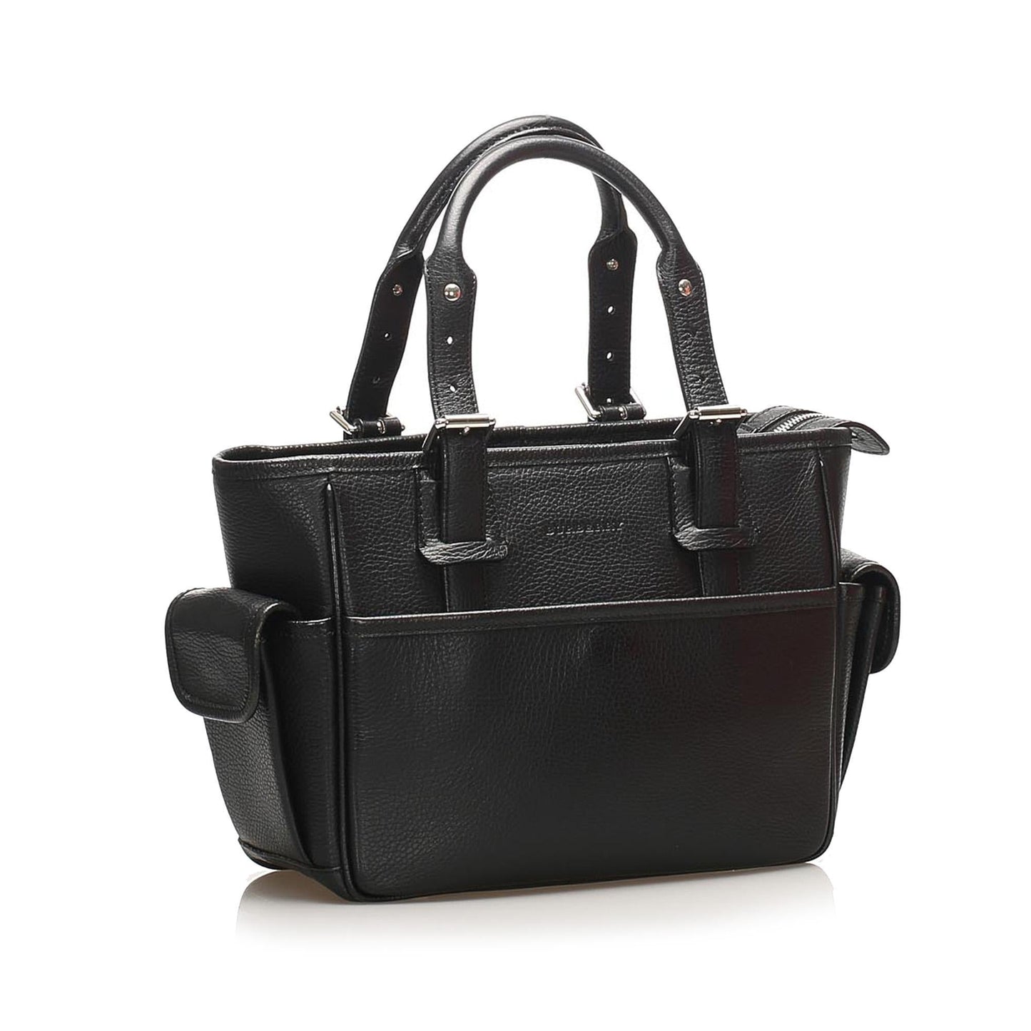 Burberry Leather Black Handbag Style 10
