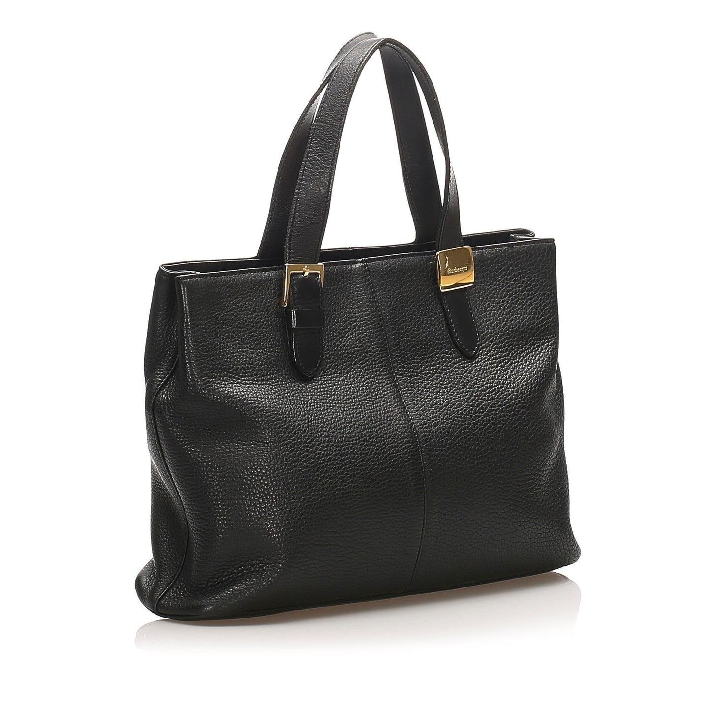 Burberry Leather Black Handbag Style 12