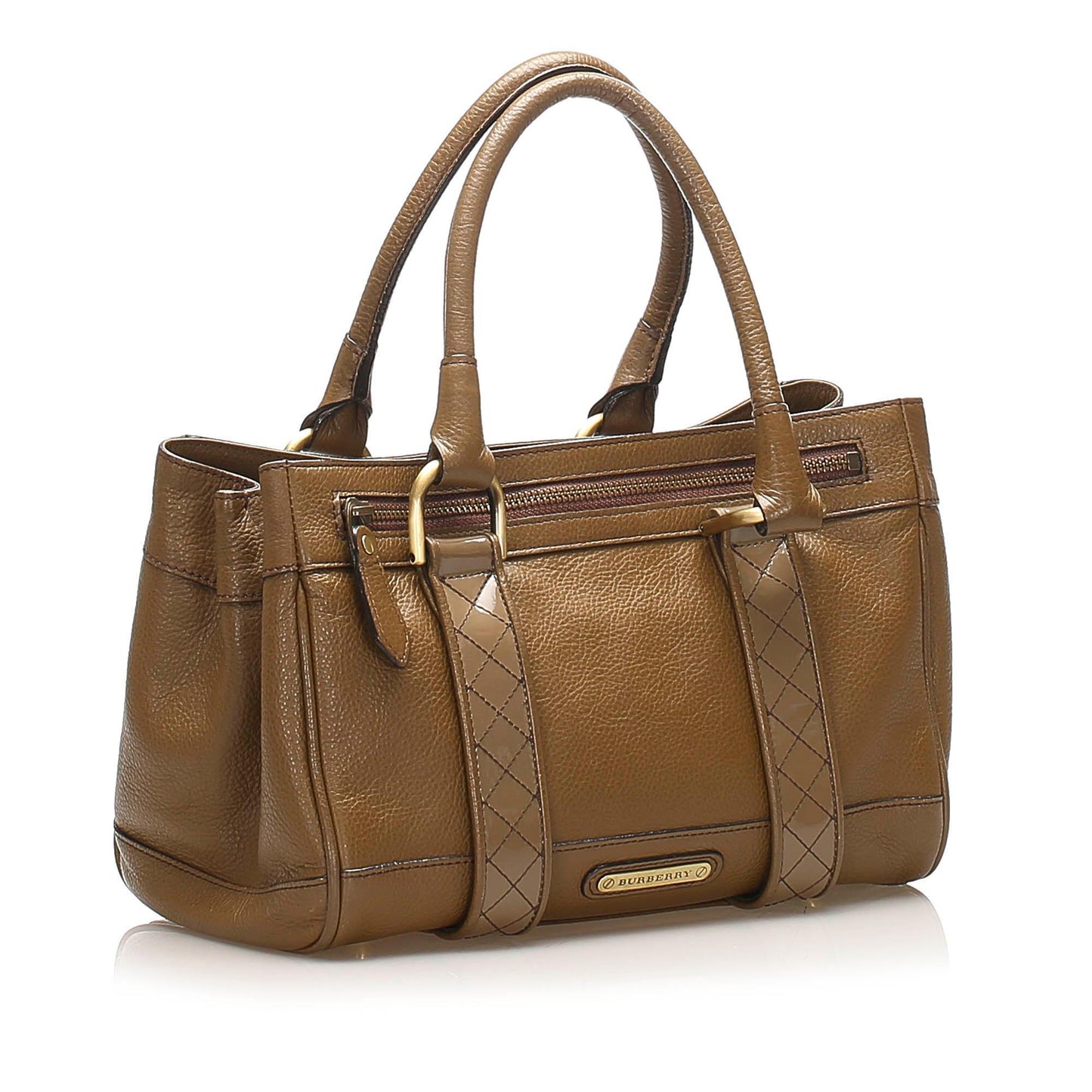 Burberry Leather Brown Handbag Style 5