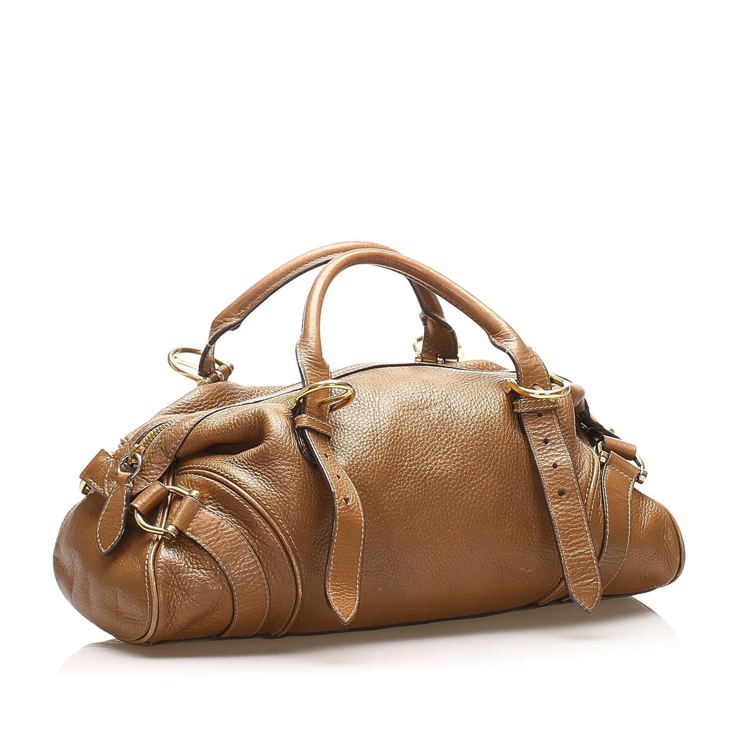 Burberry Leather Brown Handbag Style 6