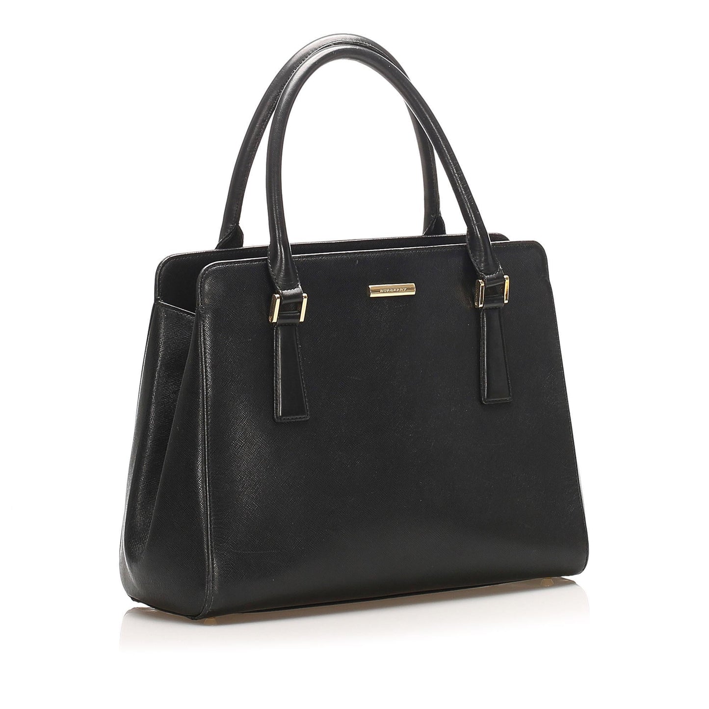 Burberry Leather Black Handbag Style 14