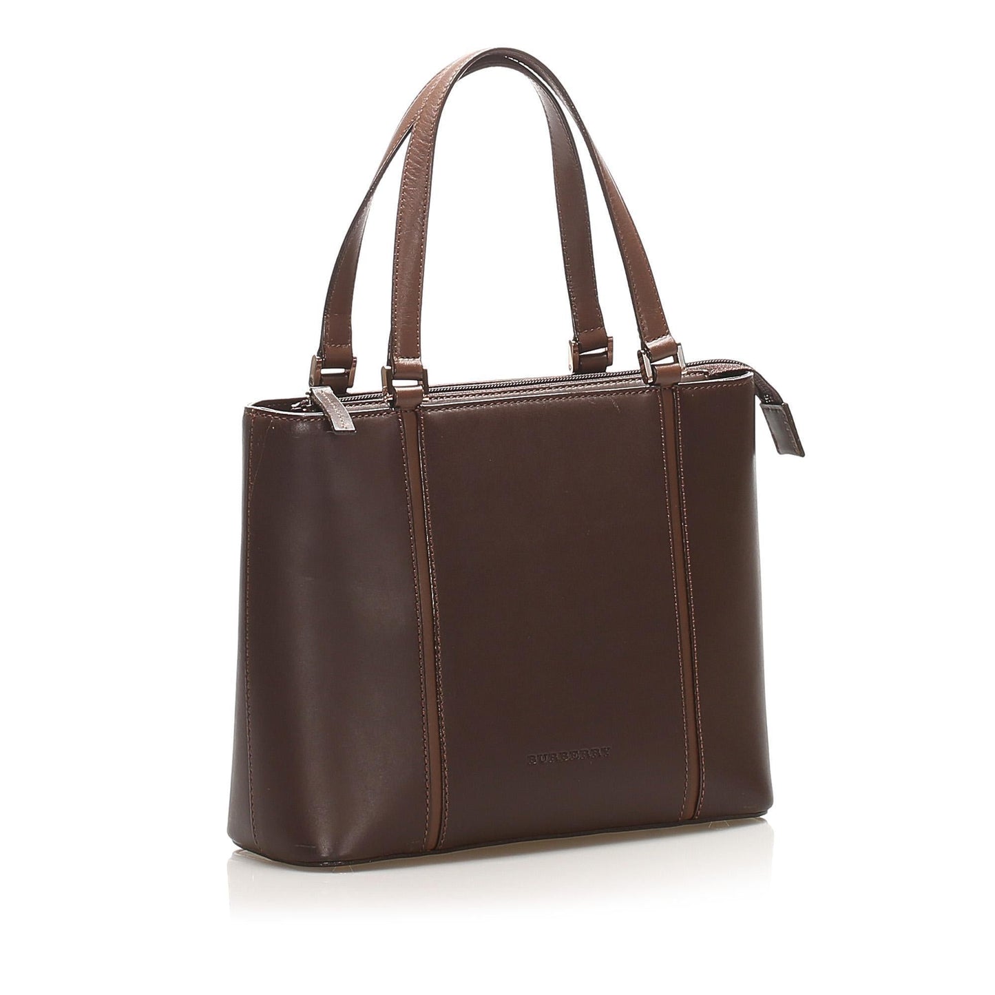 Burberry Leather Brown Handbag Style 7