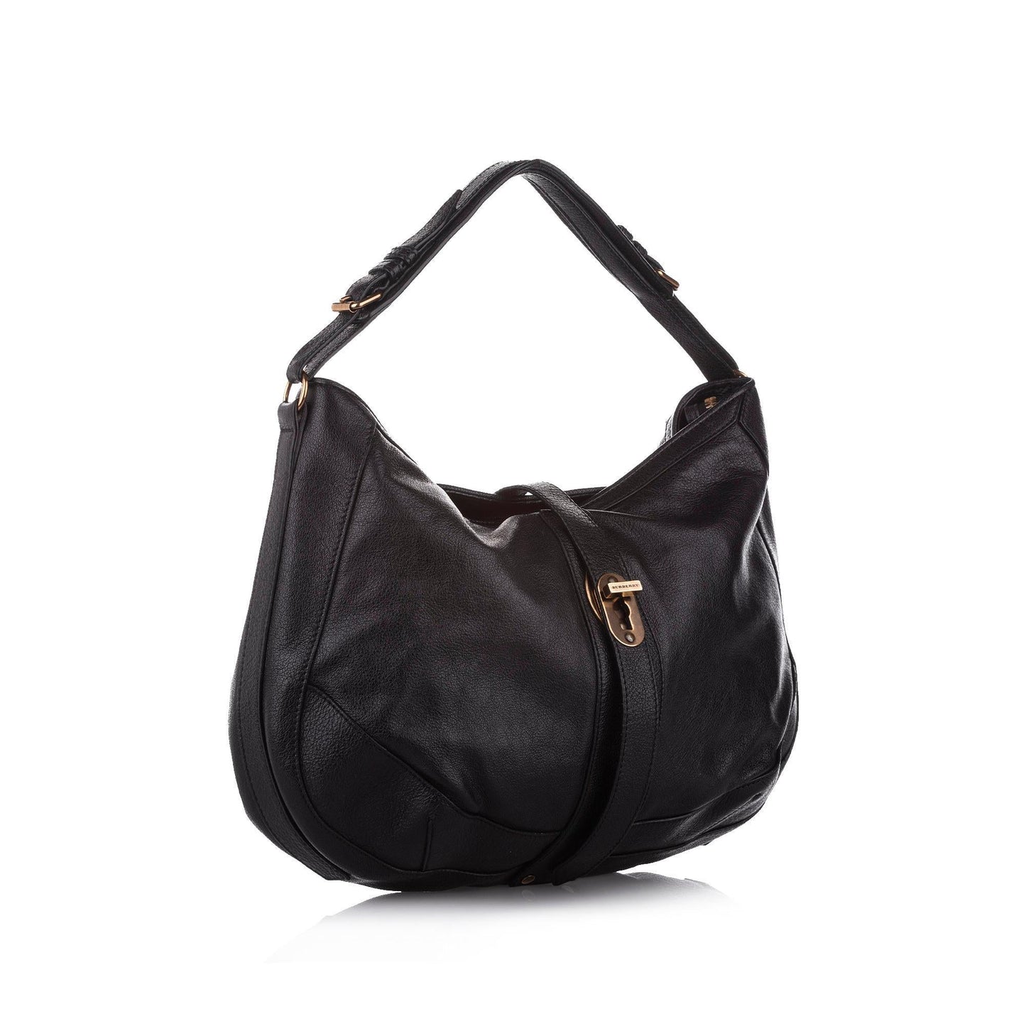 Burberry Leather Black Hobo Bag