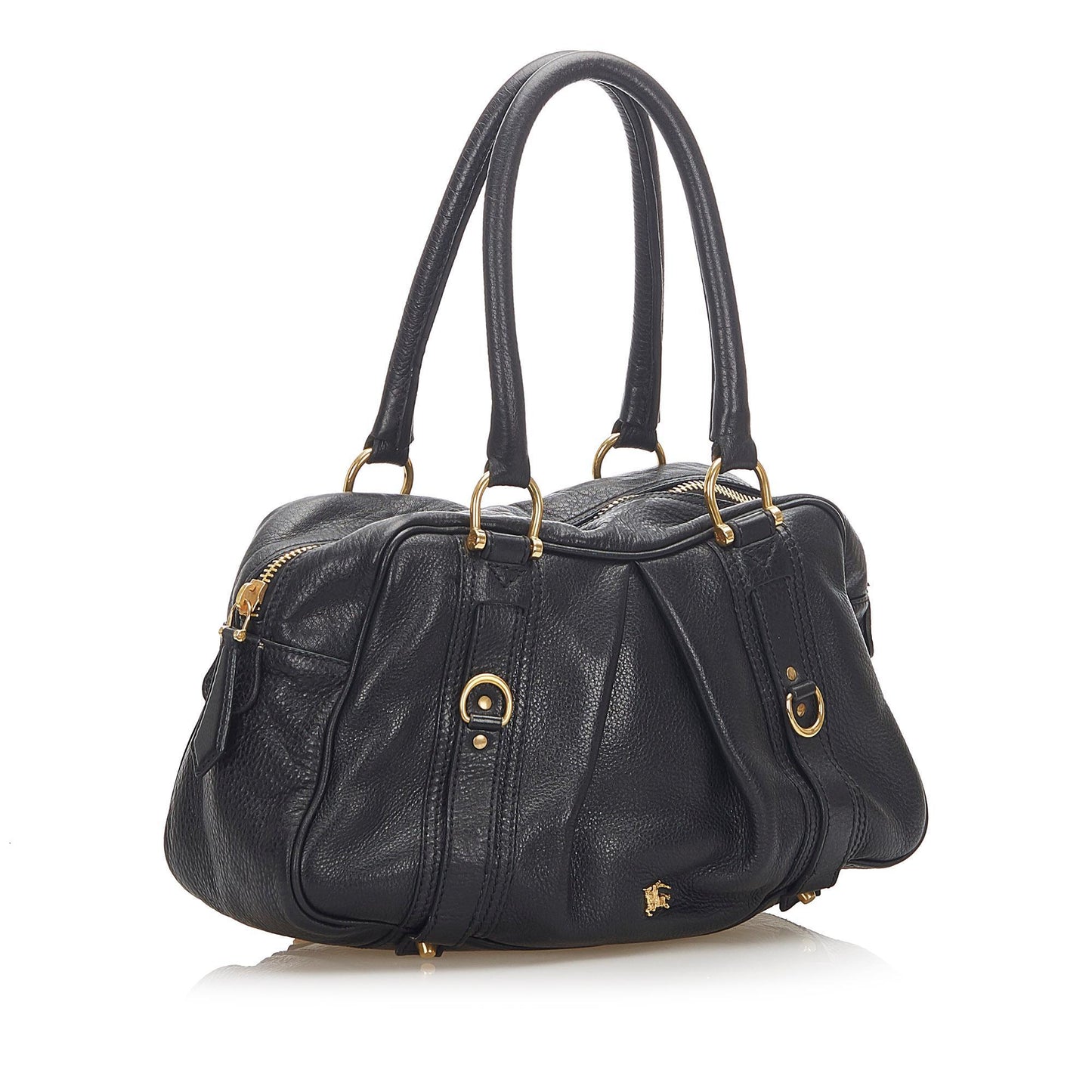 Burberry Leather Black Shoulder Bag Style 12
