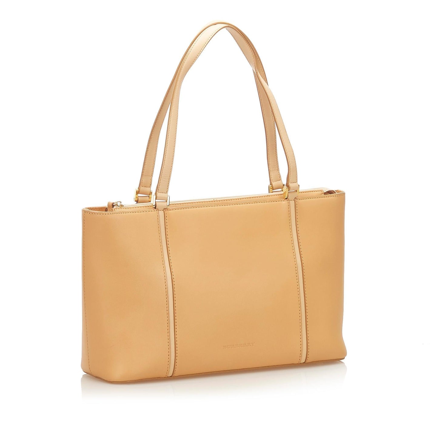 Burberry Leather Brown Tote Bag Style 5