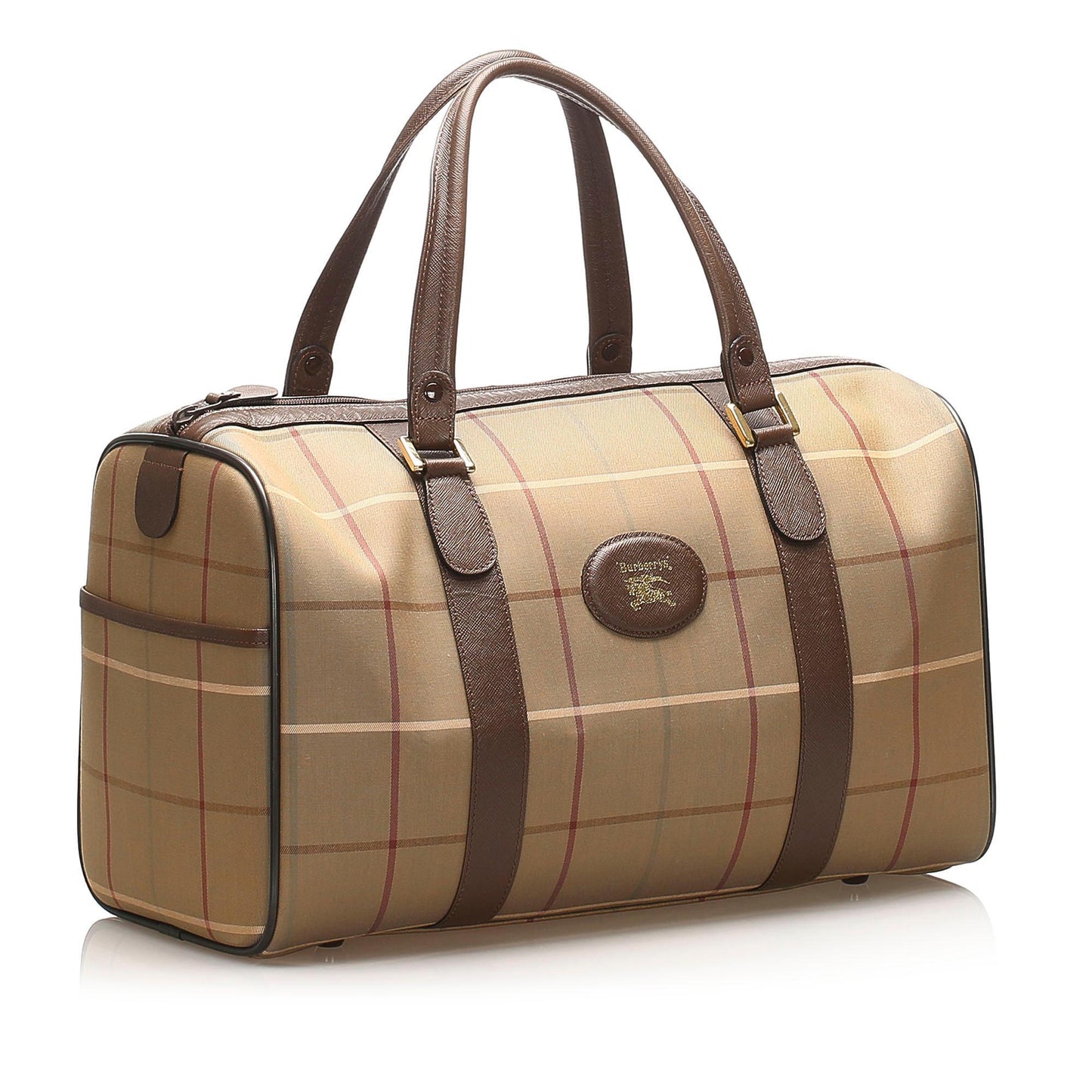 Burberry Boston Canvas Brown Handbag Style 2