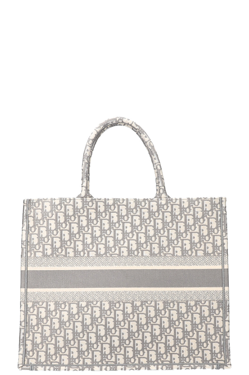 Christian Dior Book Tote Large Oblique Grey Rovelle Bags