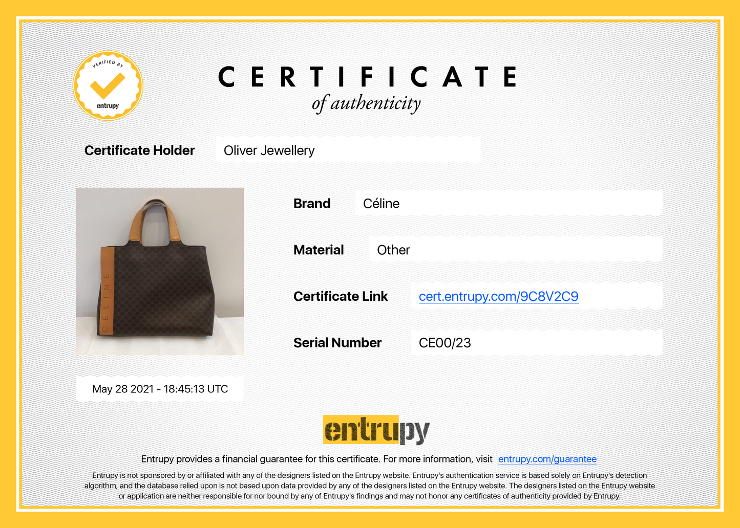 Celine Vintage Macadam Tote