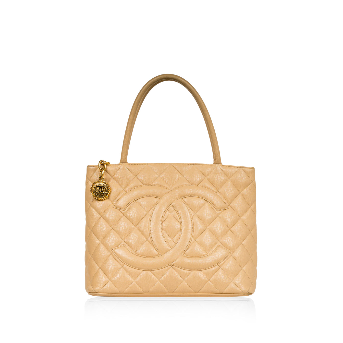 Chanel Medallion Caviar Gold Tote Bag Rovelle Bags