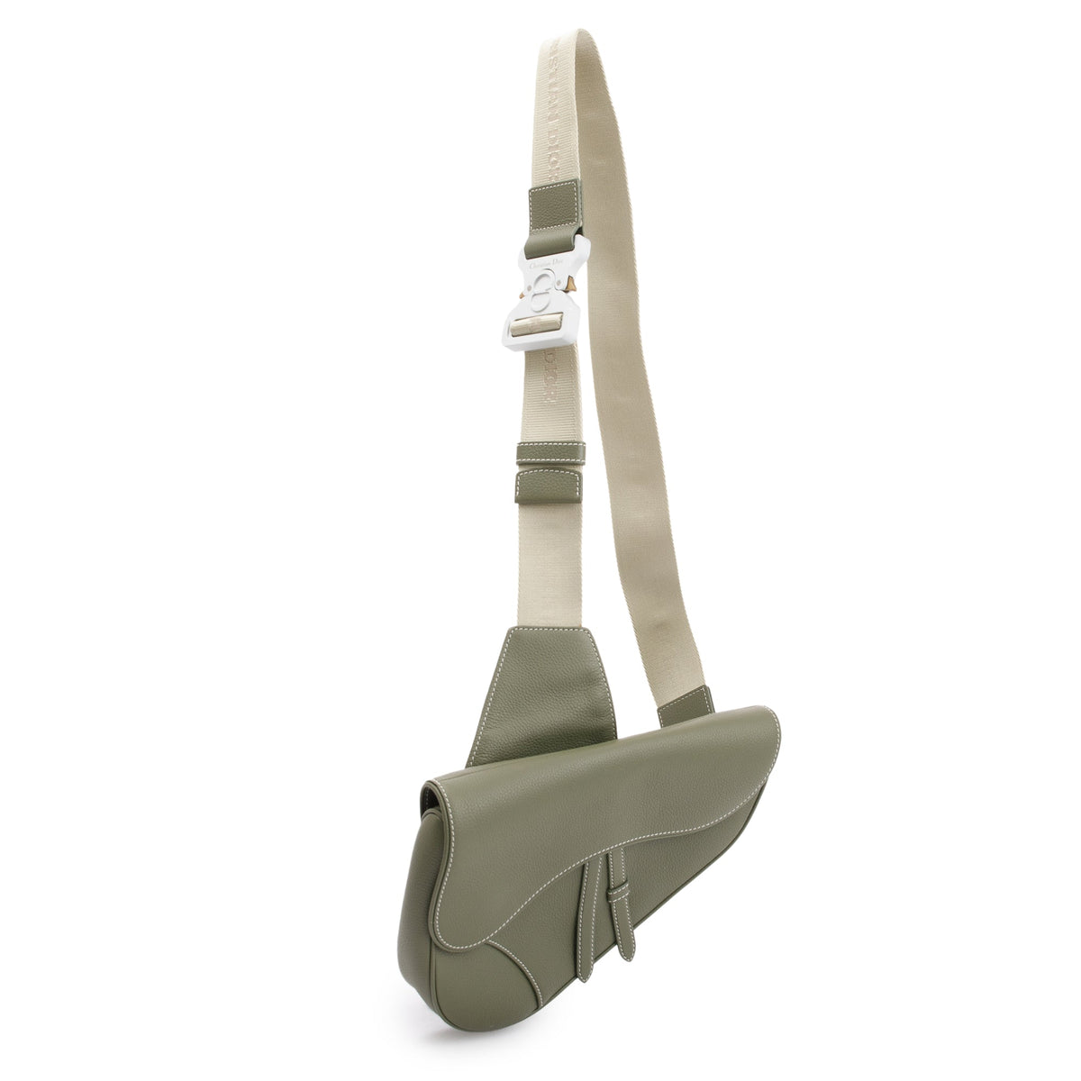 Christian 2020 Dior Green Leather Saddle Bag Rovelle Bags