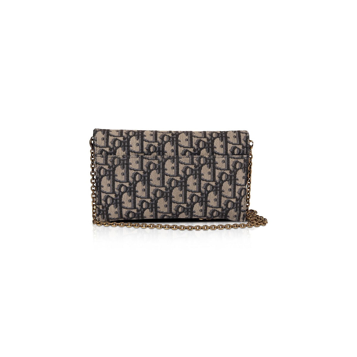 Christian Dior 2020 Oblique Saddle Wallet on Chain Rovelle Bags