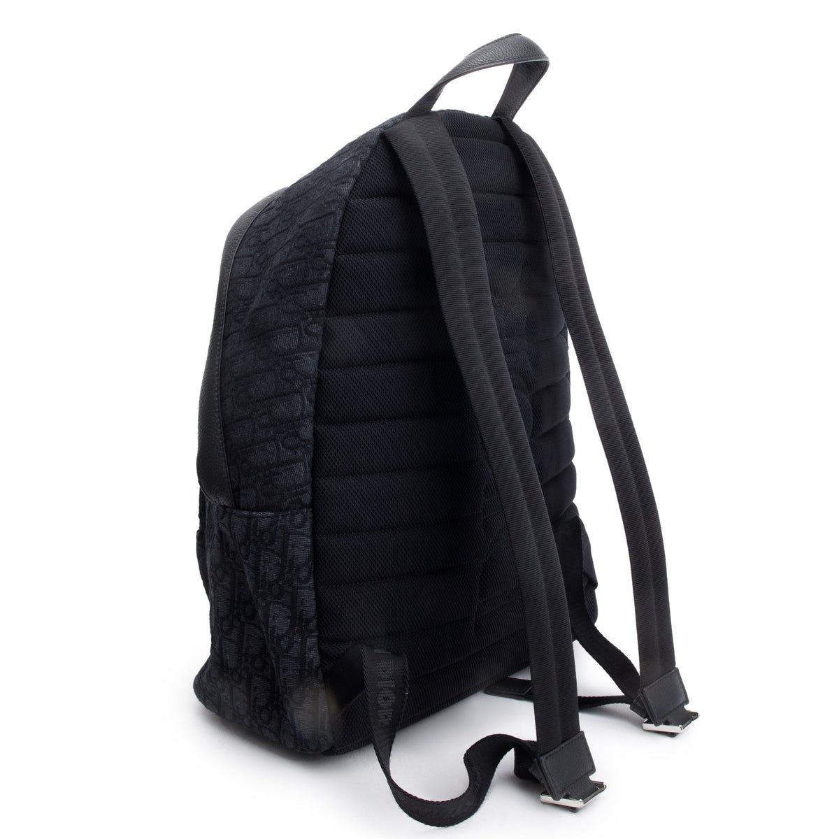 Christian Dior 2022 Black Oblique Jacquard Rider Backpack Rovelle Bags