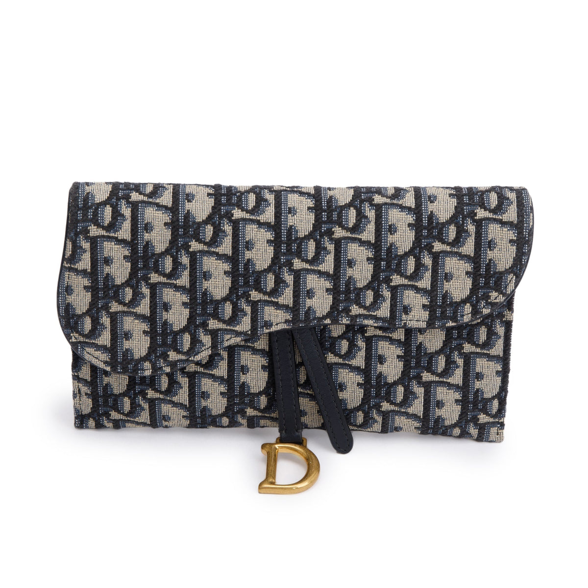 Christian Dior 2022 Oblique Long Saddle Wallet on Chain Rovelle Bags