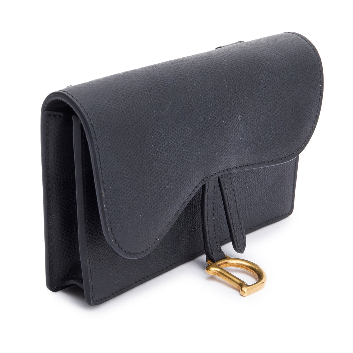Christian Dior Black Leather Saddle Belt Pouch Rovelle Bags