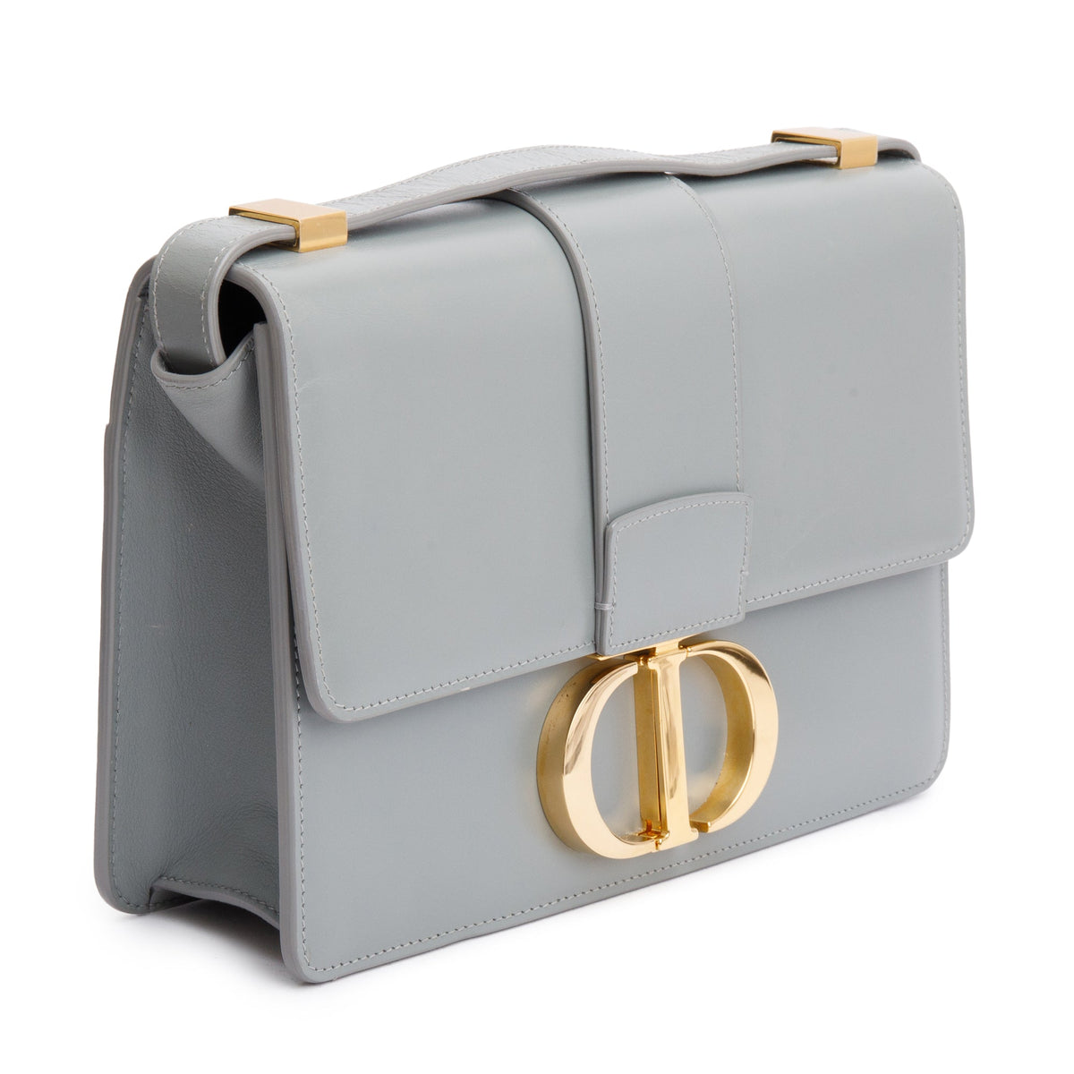 Christian Dior Grey Box Leather 30 Montaigne Bag Rovelle Bags
