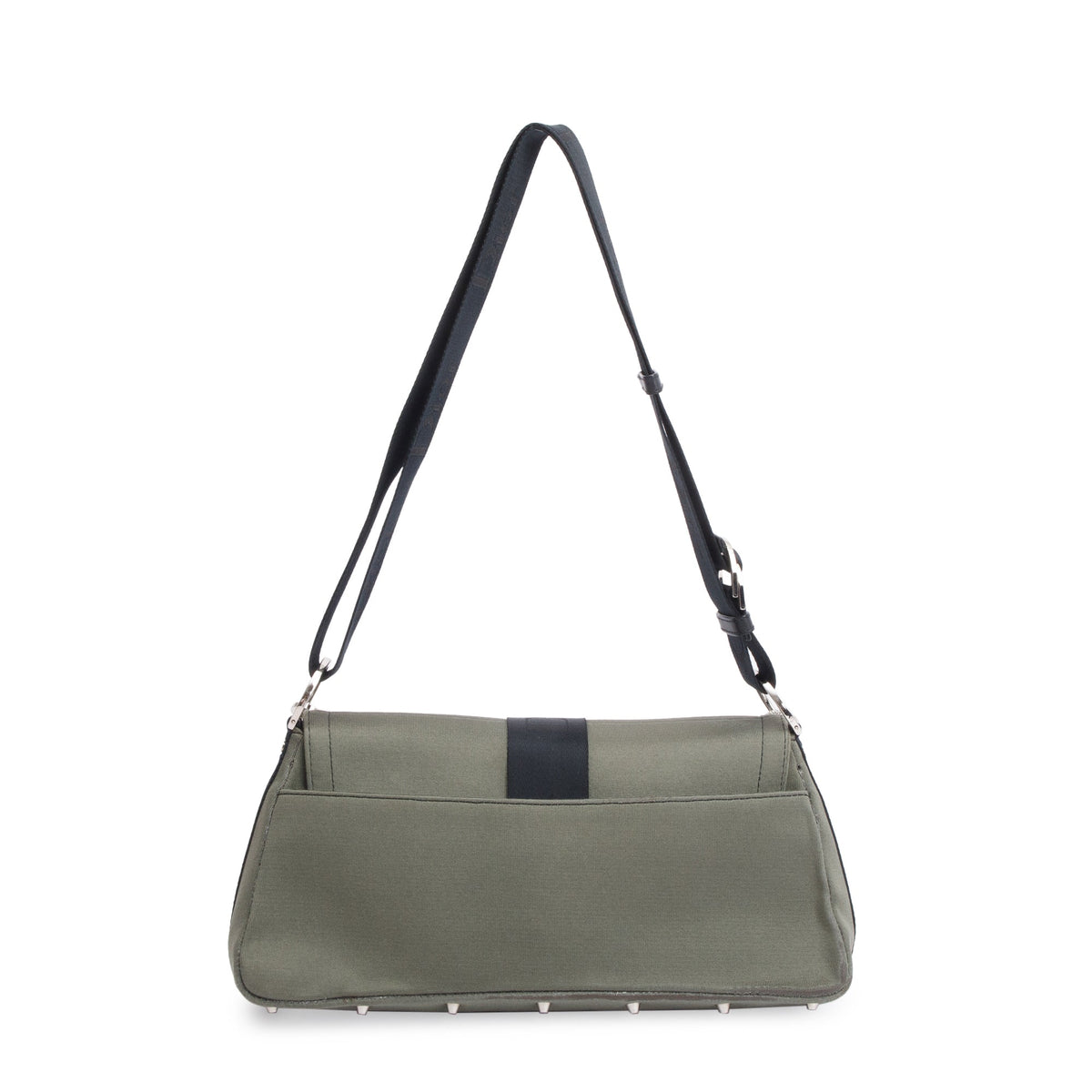 Christian Dior Grey Canvas Crystal Embellished Hardcore Shoulder Bag Rovelle Bags