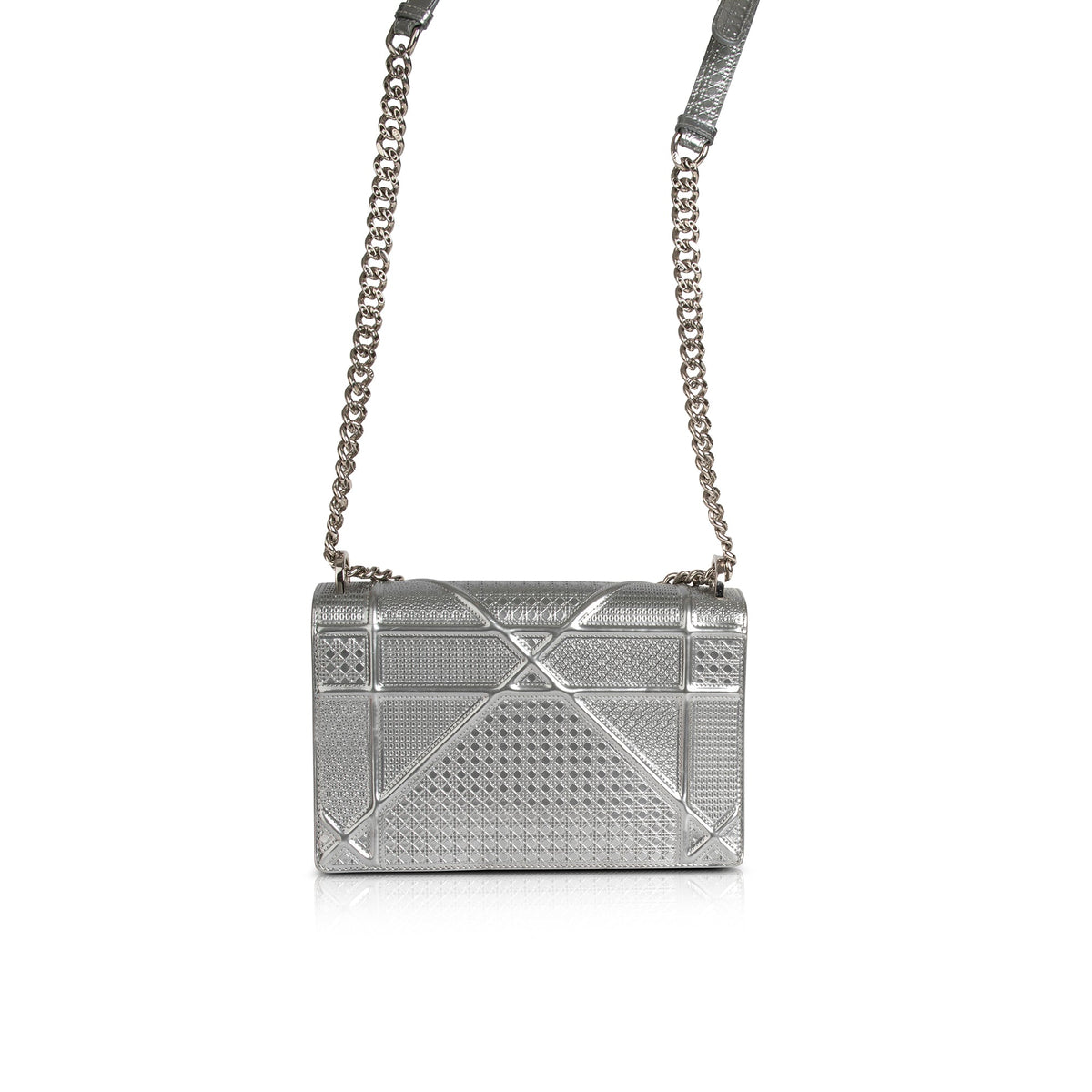 Christian Dior Large Metallic Microcannage Diorama Shoulder Bag Rovelle Bags