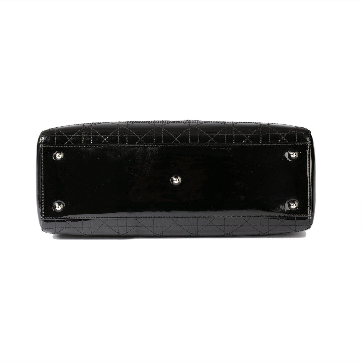 Christian Dior Patent Large Lady Dior Bag Rovelle Bags