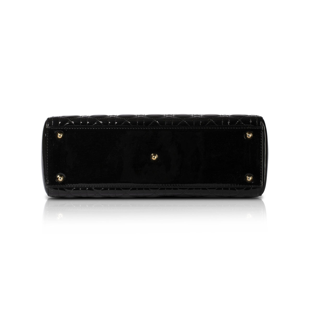 Christian Dior Patent Large Lady Dior Bag Rovelle Bags