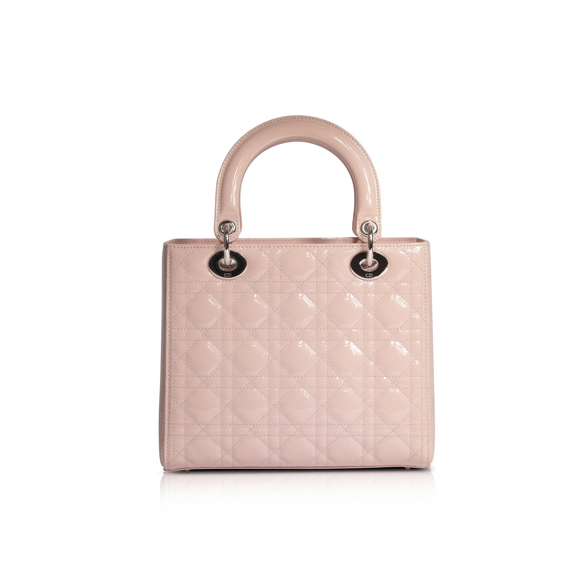 Christian Dior Patent Leather Medium Lady Dior Bag Rovelle Bags