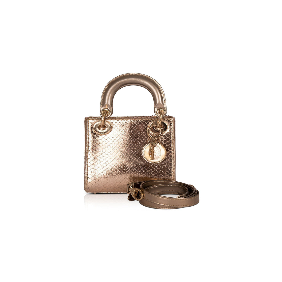 Christian Dior Python Mini Lady Dior Bag Rovelle Bags