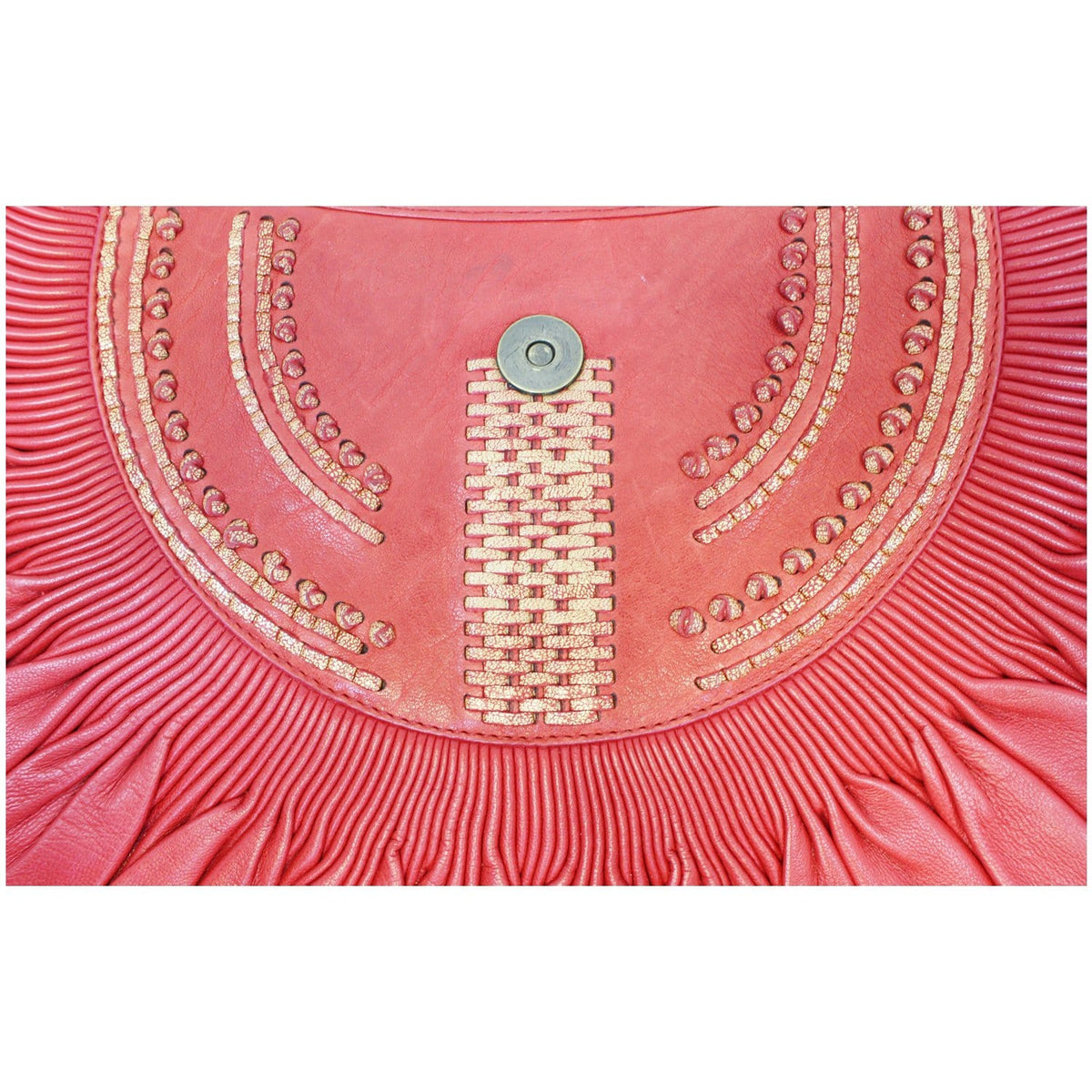CHRISTIAN DIOR Plisse Pleated Leather Hobo Bag Red - 20% OFF Rovelle Bags