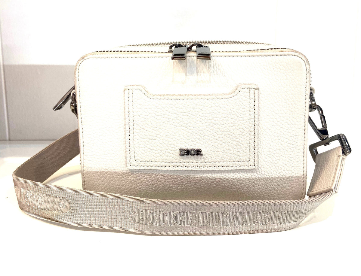 DIOR DOUBLE ZIP LEATHER CROSSBODY BAG Rovelle Bags
