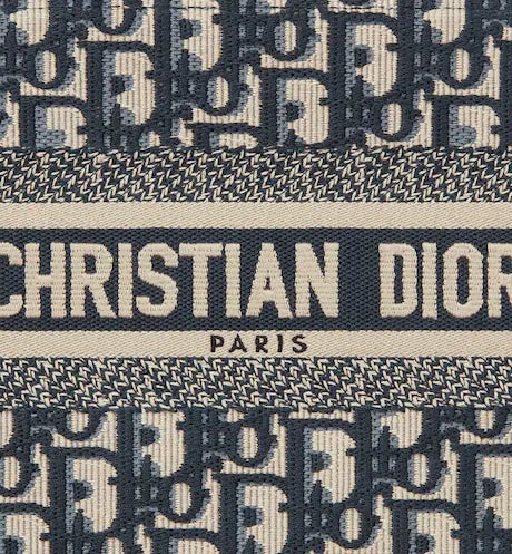 DIOR SMALL BOOK TOTE OBLIQUE EMBROIDERY Rovelle Bags