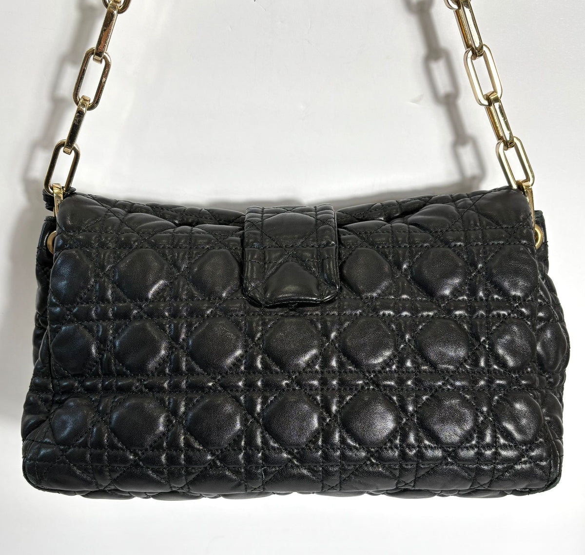 DIOR LAMBSKIN CANNAGE NEW LOCK SHOULDER BAG Rovelle Bags