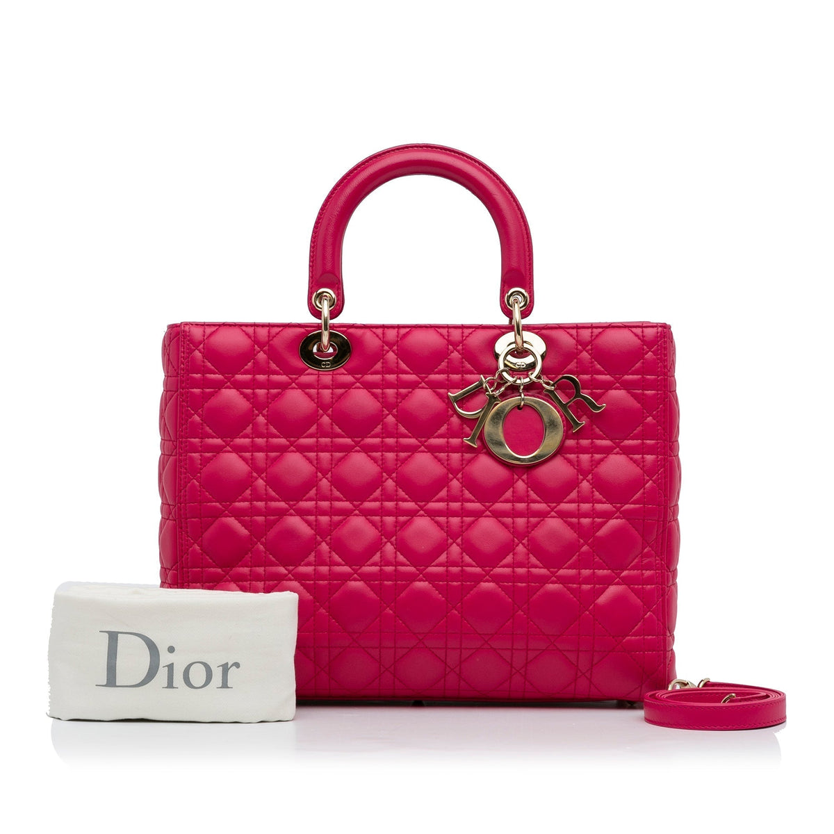 Dior Lady Dior Quilted Leather Shoulder Bag Rovelle Bags