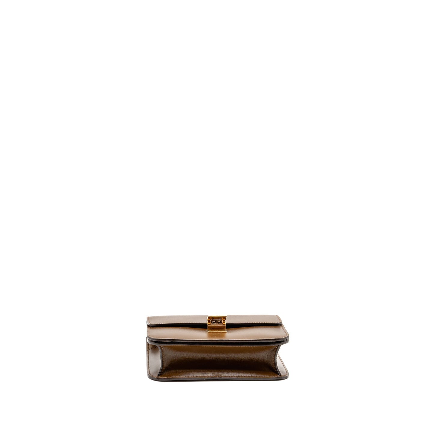 Celine Small Classic Box Purse Calfskin CAmel