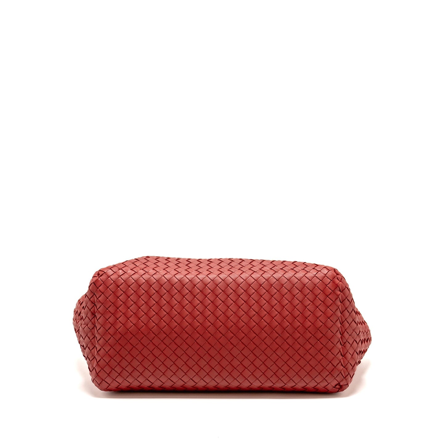 Bottega Veneta Intrecciato Chain Mini Purse Leather Red/Black with Black Hardware