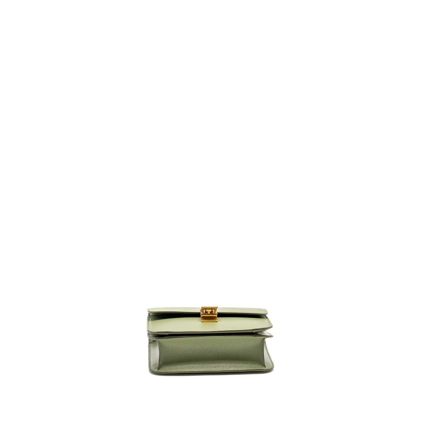 Celine Teen classic box Purse calfskin green