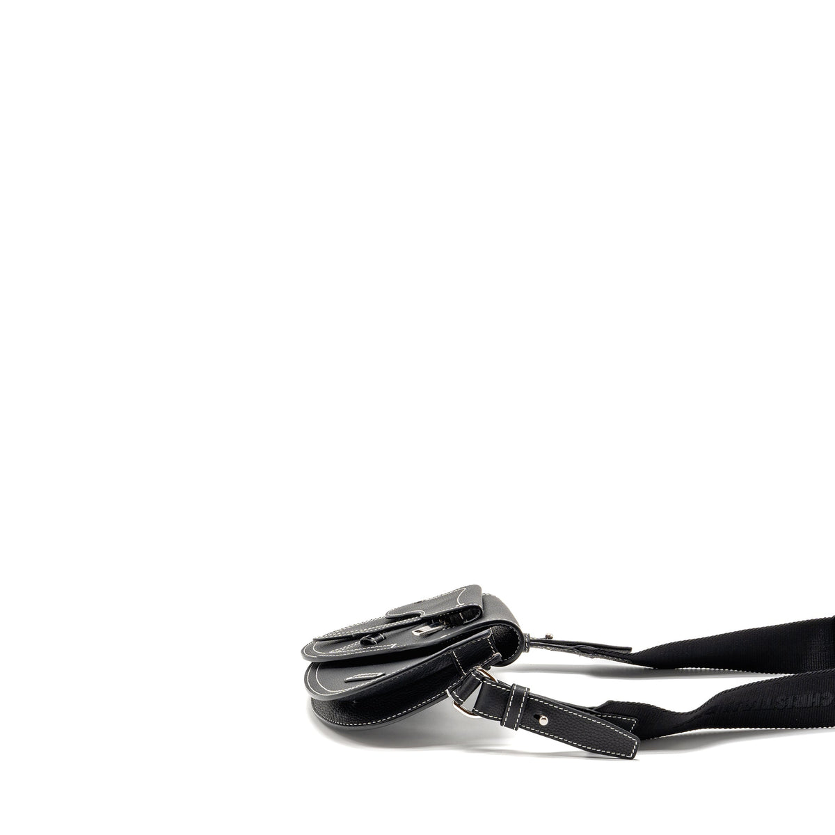 Dior x Kaws Pouch Saddle Purse Leather Black Rovelle Bags
