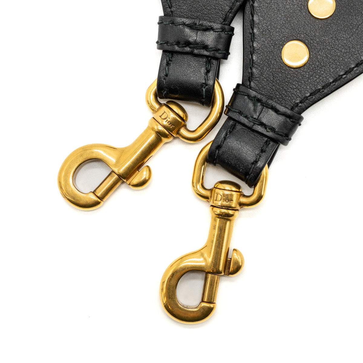 Dior shoulder strap oblique canvas black Rovelle Bags
