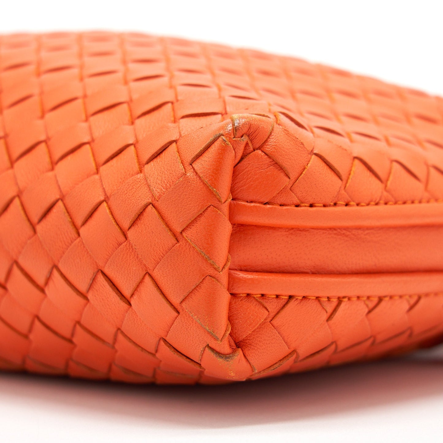 Bottega Veneta Zippy Crossbody Purse Orange
