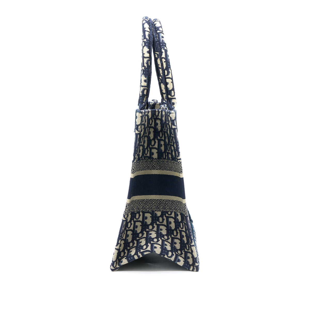 Dior Medium Book Tote Blue Oblique Embroidery Rovelle Bags