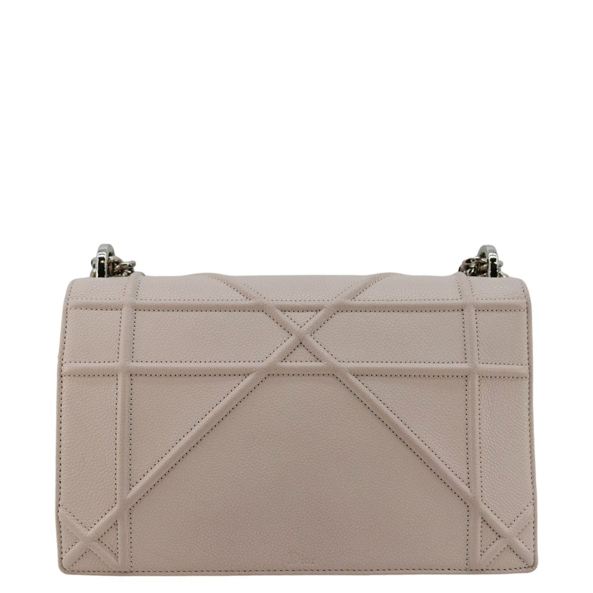 CHRISTIAN DIOR Diaroma Flap Grained Calfskin Leather Crossbody Bag Light Pink Rovelle Bags