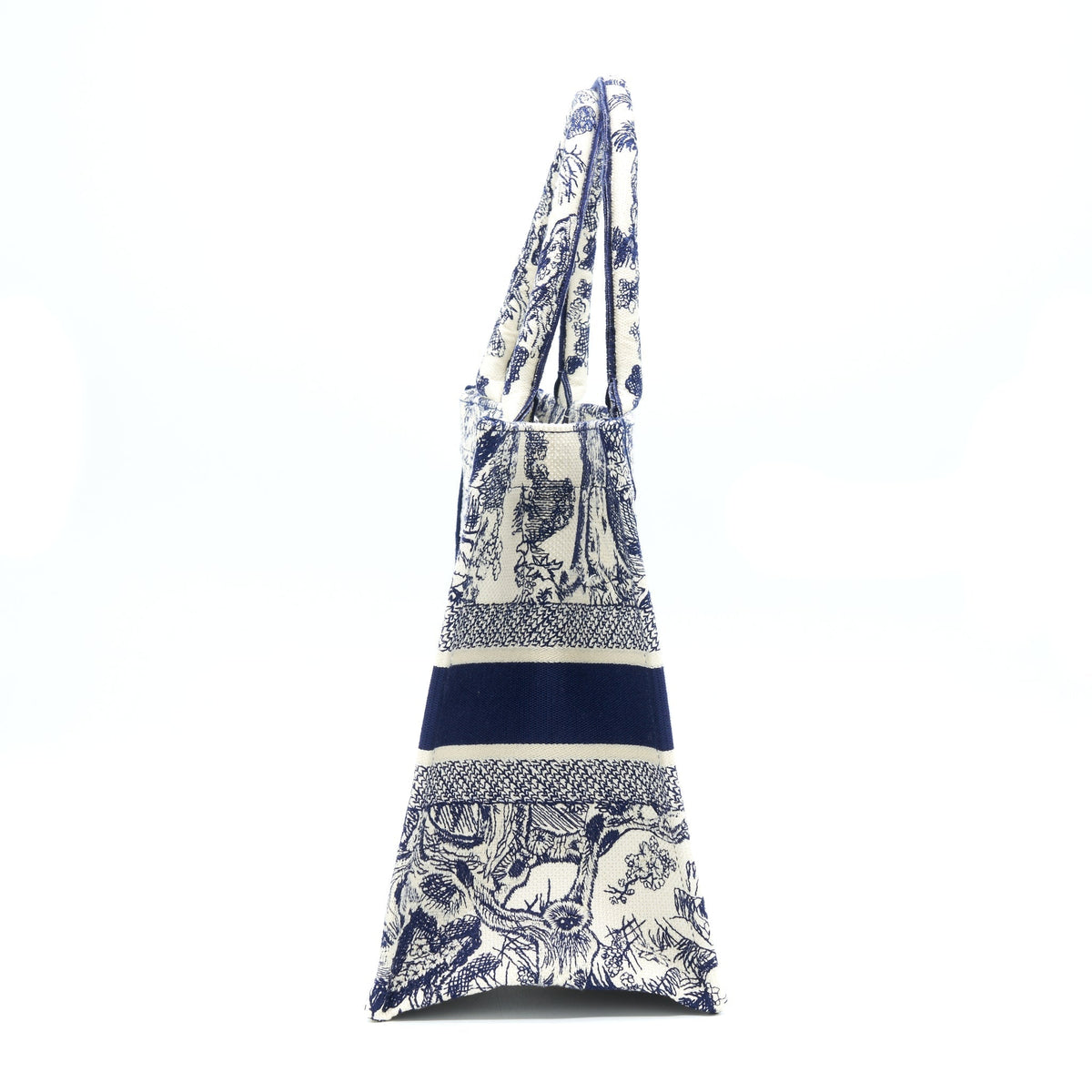 Dior Small Book Tote Toile De Jouy Navy Rovelle Bags